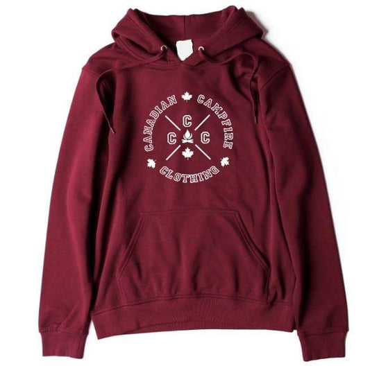 Unisex Burgundy Hoodie